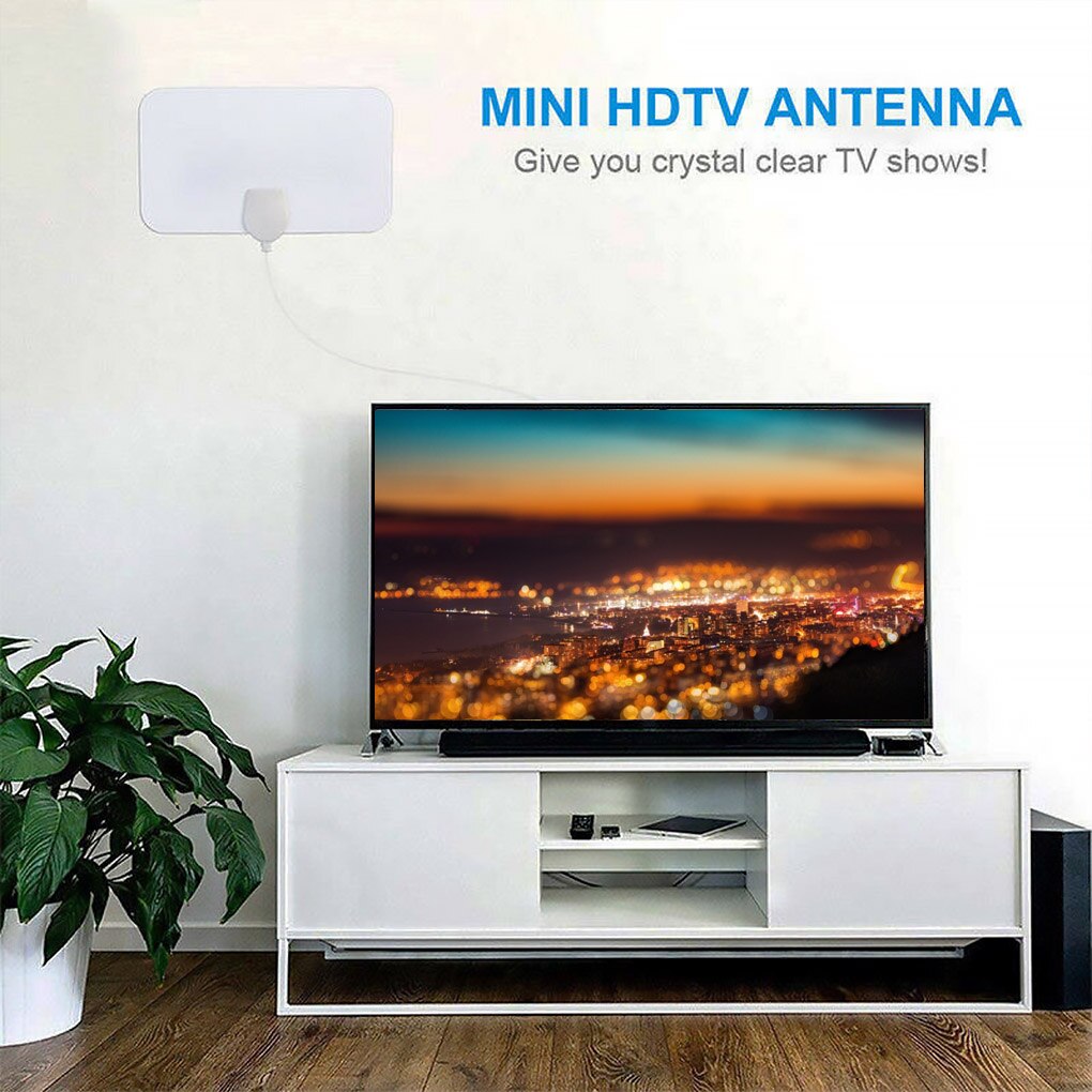 Coperta HD Amplificatore di Segnale TV Digitale Antenna HDTV 4K 200 Miglia di Gamma di 25DB Per VHF UHF HDTV Antenna TV ricevitore di segnale