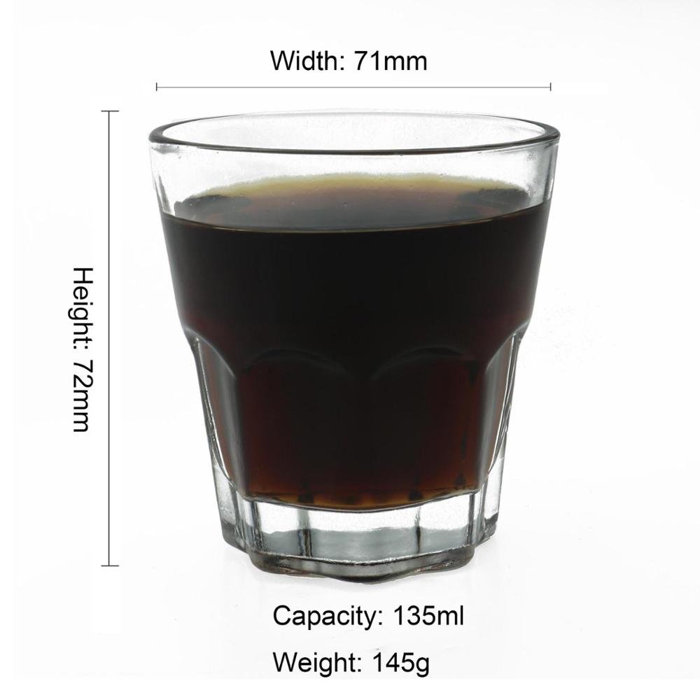 Taza de cristal cuadrada para café, vaso de vidrio para vino, Vodka, Espresso, proteína, café, Whiskey, vidrio térmico, para el hogar y Bar, 1 unidad: Model3