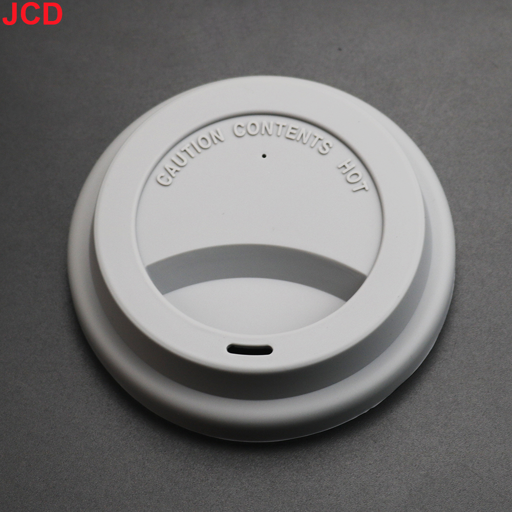 1 Stuks 9.5Cm Universele Siliconen Mok Cup Cover Afdichting Beschermende Deksel Warmte Temperatuur Bewaren Stofvrij Voor Thee/Koffie/Melk Beker: WIT