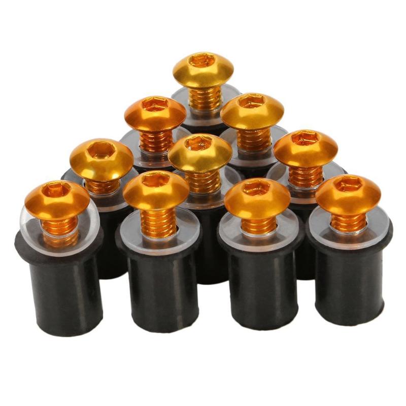 A ABSOPRO 8mm Pousser Pare-Chocs Attache Rivet Clip Avec - 5