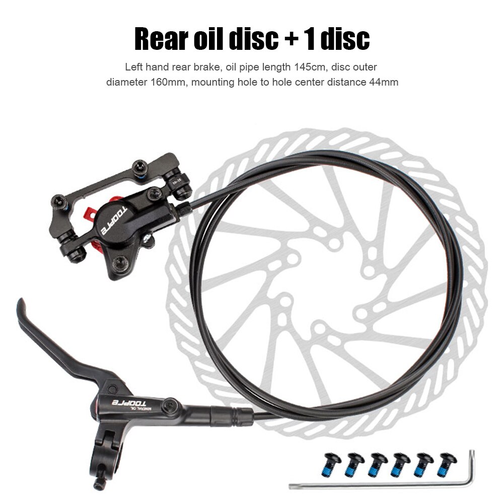 TOOPRE-Kit de frenos hidráulicos para bicicleta de montaña, pastillas de freno de disco delanteras y traseras, accesorios de Rotor