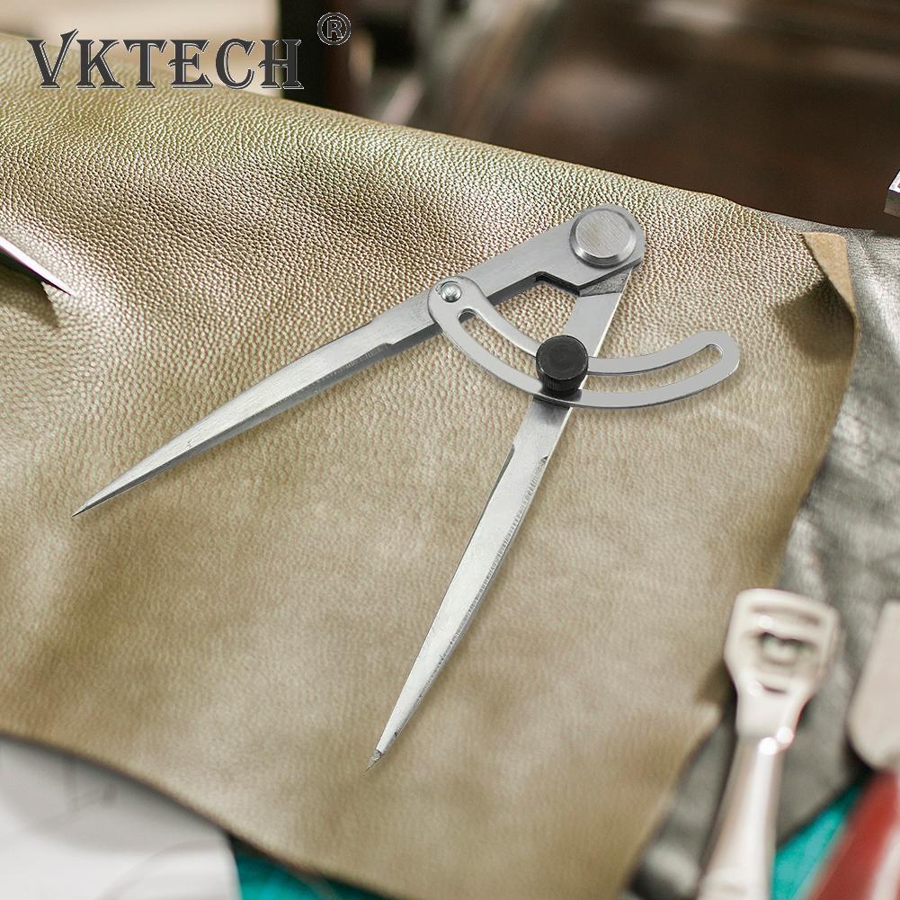 Wing Divider Leather Craft Rotating Scratch Compass Woodwork Drawing Tools Adjustable Spacing Leather Edge Decorating Tools