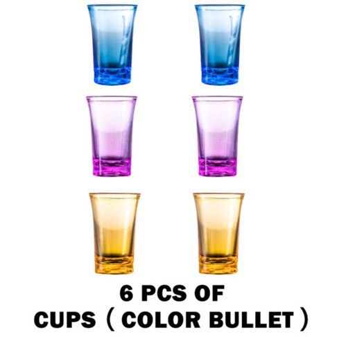 Dispenser For Filling Liquids Shots Dispenser Multiple 6 Shot Dispenser Bar Shot Dispense Dispenser with 6 Acrylic Cups: Plastic Cups A