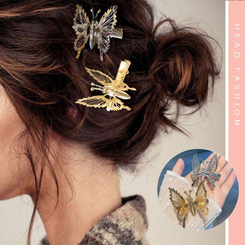 Vrouwen Meisjes Leuke Kleurrijke Bewegen Met Schoonheid Clip Vlinder Haarspelden Mooi Haar Ornament Haarspeldjes Hoofdband Accessorie
