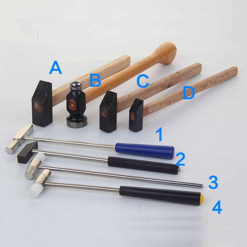 Geavanceerde hamer hamer sieraden reparatie gereedschap staal gouden sieraden gereedschap mini metaalbewerking handgemaakte doe-het-zelf kleine hamer