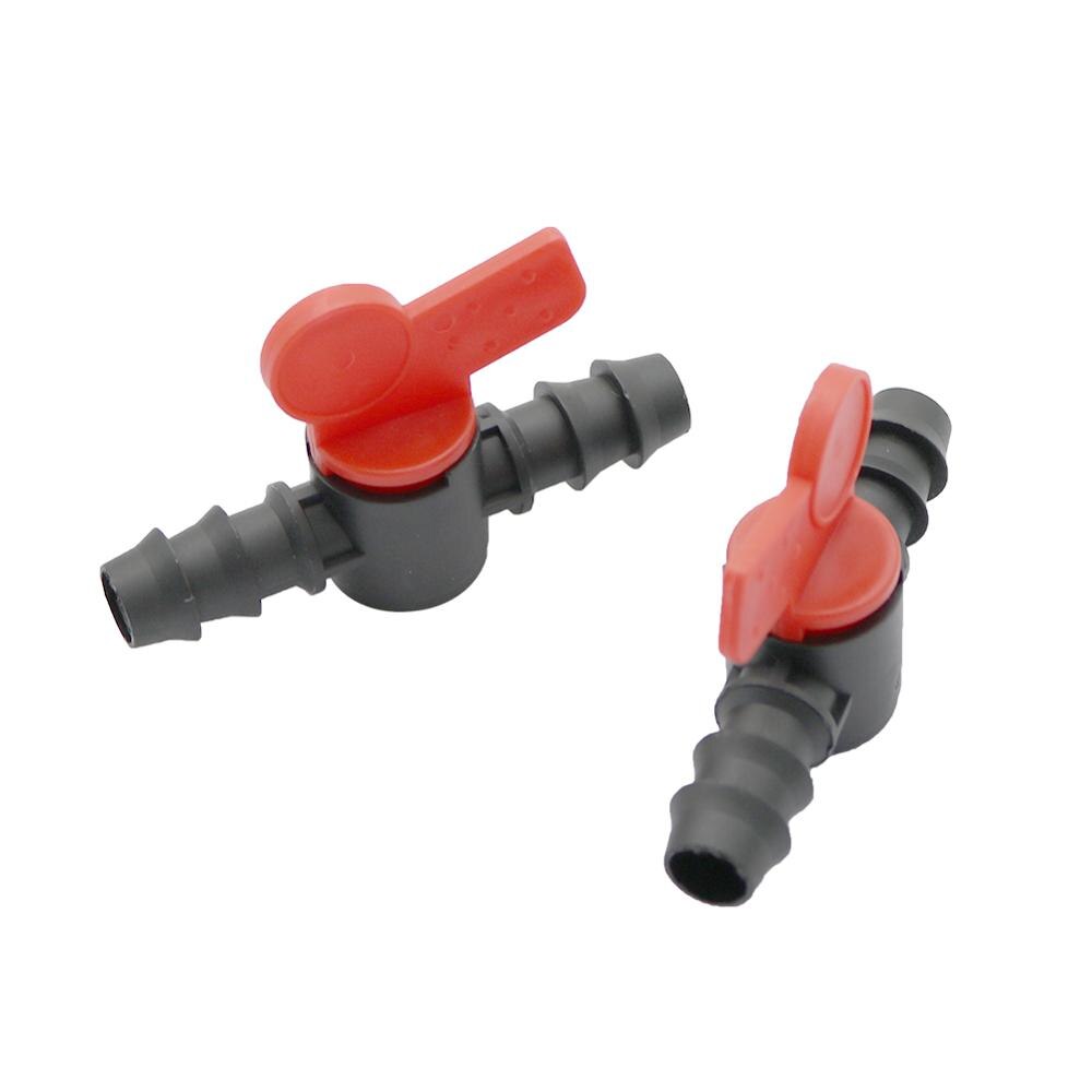Irrigation Water flow Control Valve 1/2 Inch Garden Hose Connector Double Barb Pipeline Water Valve Water Pipe Connector 1 Pc