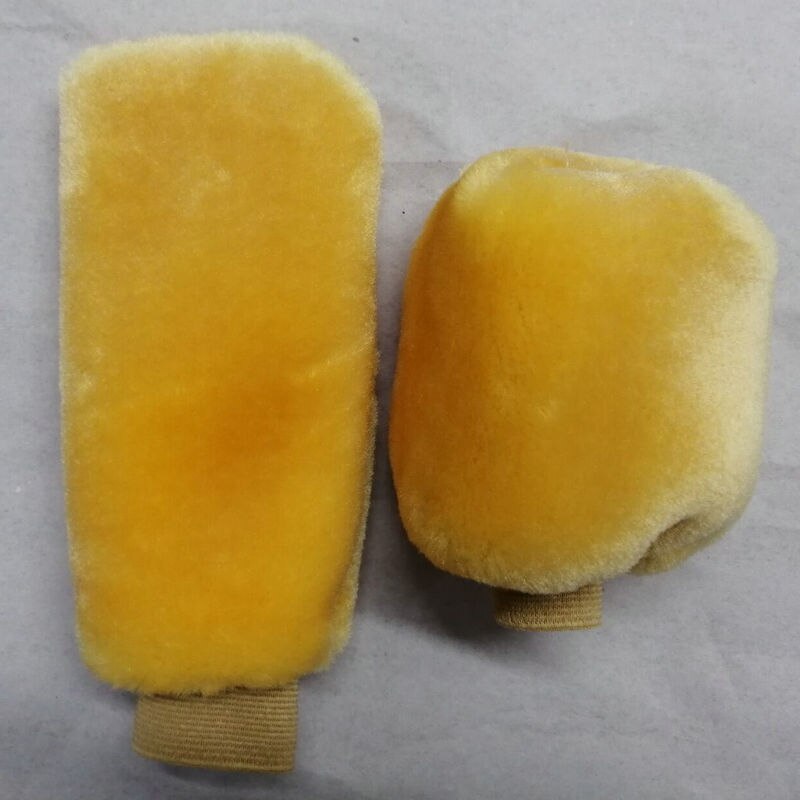 Soft Fur Car Gear Shift Collars Gear Knob Cover Universal Gear Shift Boot and Handbrake Grip Handbrake Cover For Honda Civic: YELLOW