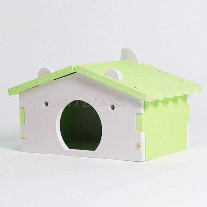 Hamster husbure til rotte mus sjov hamster reden villa farverig træ seng hus