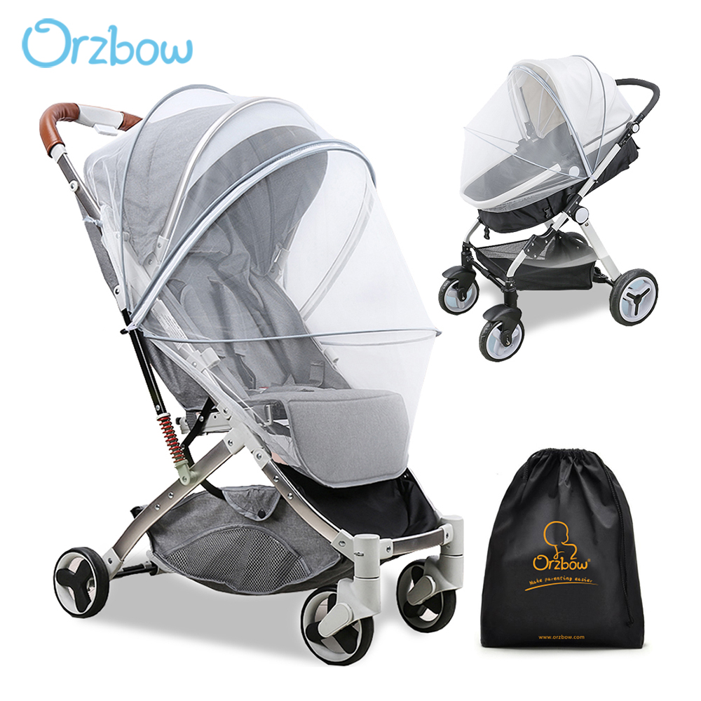 Orzbow Babybedje Klamboe Kinderen Veiligheid Kinderwagen Anti-Bug Saldering Infant Lichtgewicht Bescherming Mesh Wandelwagen Accessoires