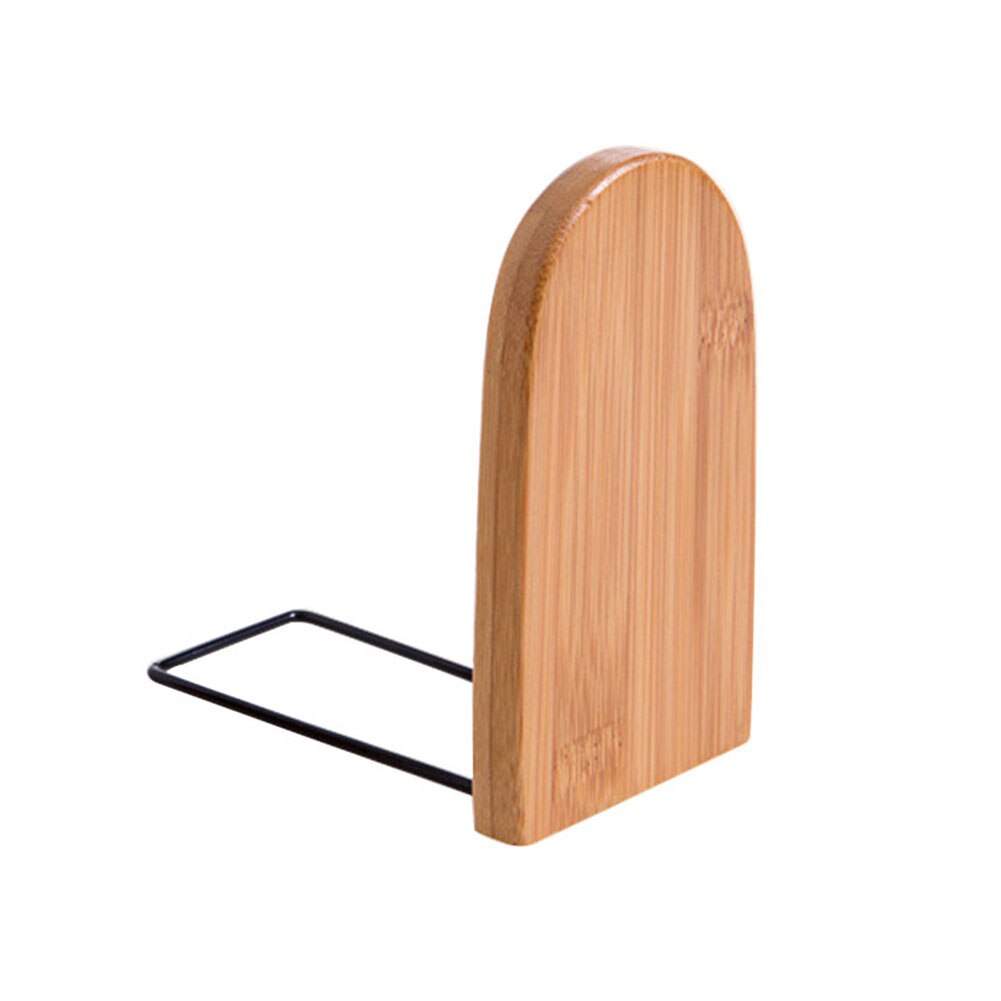 School Bamboo Wood Office Home Nonskid Book End Desk Organizer Students Durable Floating Shelf Storage Stationery Portable