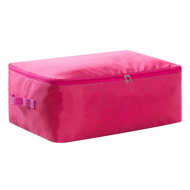 Bolsa de almacenamiento de edredón, organizador Oxford, organizadores de armario de gran capacidad, manta, bolsas de almacenamiento con cremallera a prueba de polvo, caja de almacenamiento para guardarropa: S / Multicolor