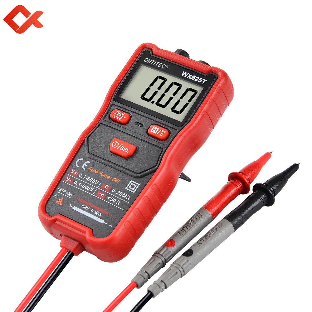 Automatische Multimeter Digitale Ncv Auto Range Ac Dc Voltage Ohm Meter Smart Mini Multimeter Reparatie Tools Voor Elektricien WX625T