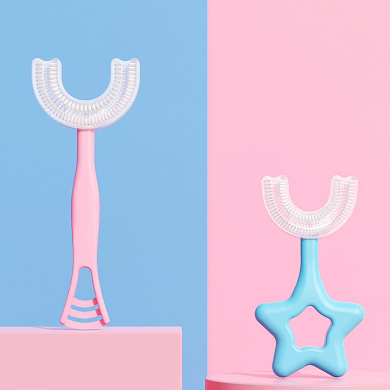 Słodki u-kształt szczoteczka robić zębów 360 ° U dzieci silikonowa szczoteczka robić zębów szczoteczka robić zębów szczoteczka robić zębów typu U modelowanie szczoteczka robić zębów doustny