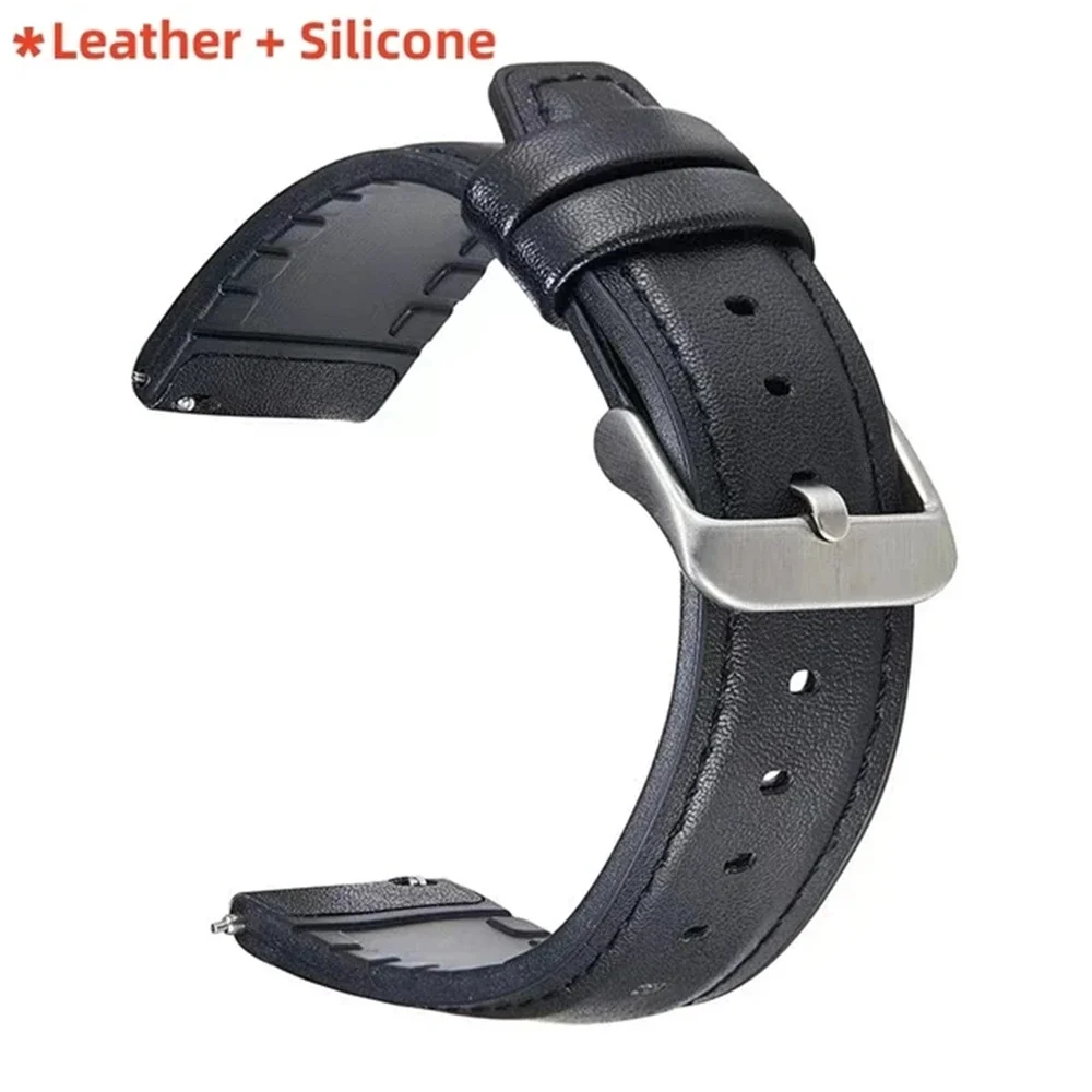 Skinnrem i silikon til fossil gen 6, 44mm gen 6/, 2 gen 5 , 5e/ gen 2 lte 22mm 45mm rem 5 korrea, erstatningsarmbånd, armbånd: Kullsvart