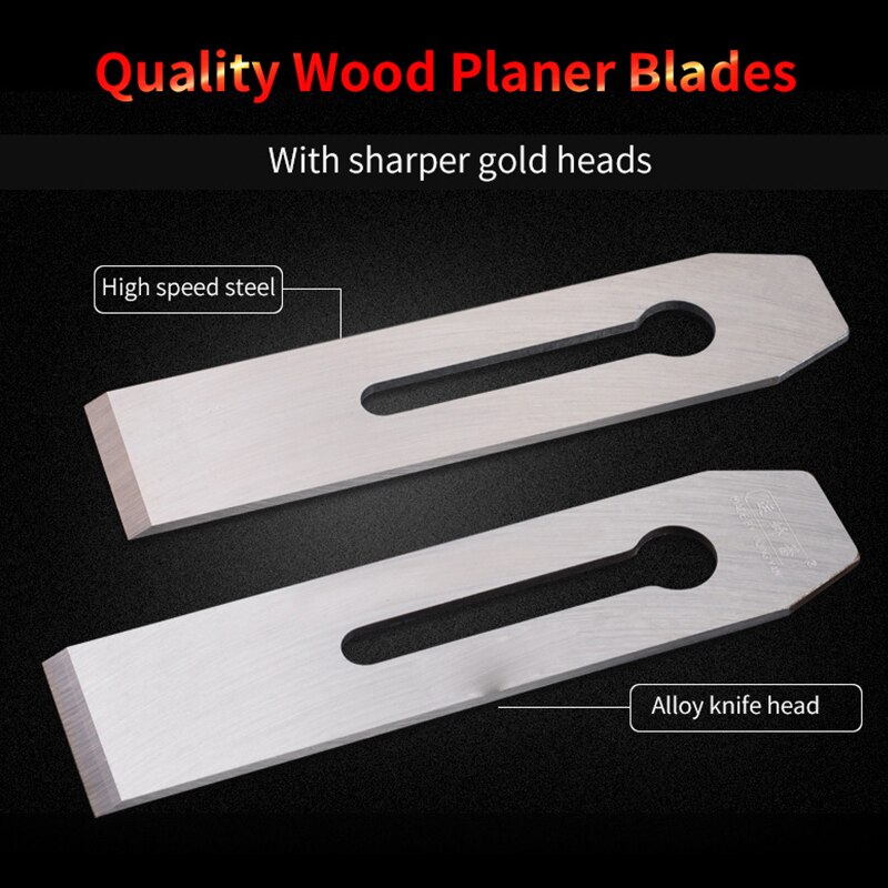 TRANVON Hand Planer Blades Alloy High Speed Steel Woodworking Plane Edge Blade Cutter Saw Blades 183MM*44MM