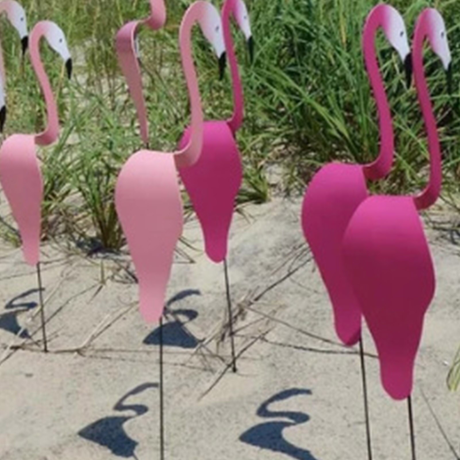 Trädgård flamingo vindindikator nyckfull roterande fågelskulptur helt underbar unik dynamisk fågelträdgård dekoration
