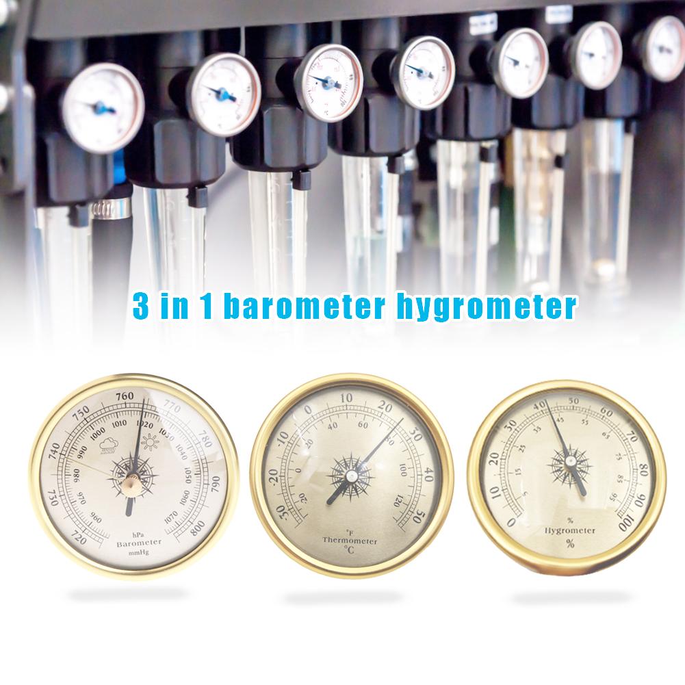 3 IN 1 Air Manometer Thermometer Vochtmeter Barometer Hygrometer voor Weersverwachting Weerstation Test Gereedschap Set