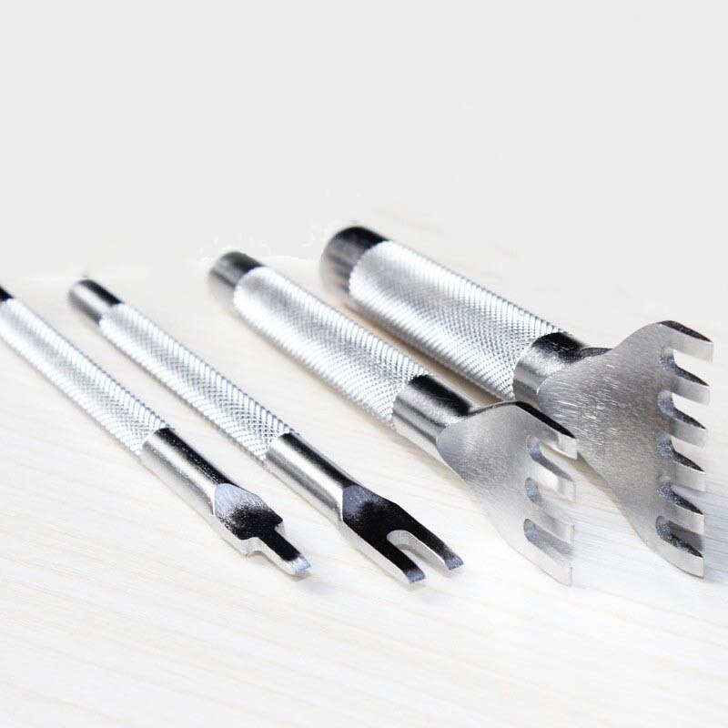 Perfect Leather Craft Tool Hole Punches Stitching Punch Flat Chisel 3mm Leather Hole Tool ferramentas de couro