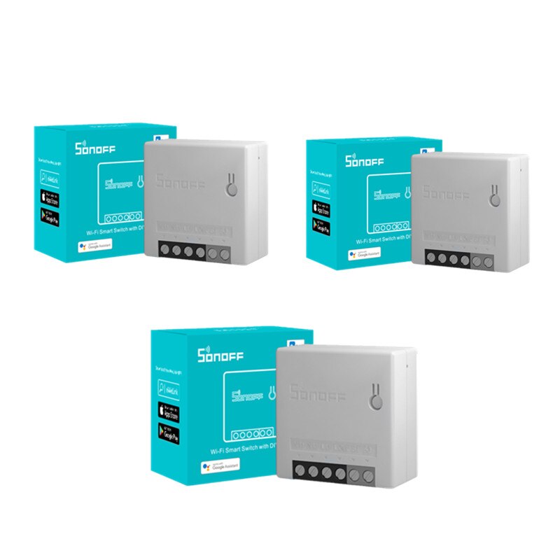 SONOFF MINIR2 Wifi DIY Mini Switch Two Way Wiring Smart Home Automation Modules Compatible With EWelink Alexa Google Home Smart: 3pcs