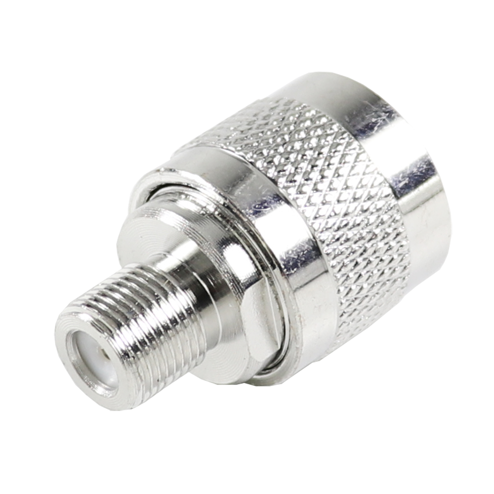 2pcs RF Connector N Male Plug Male Pin to F Female Jack Adapter