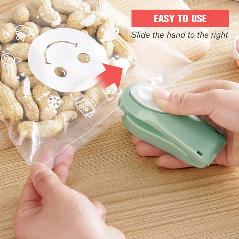Draagbare Sealer Mini Huishouden Warmte Sealer Voedsel Snack Opslag Plastic Zakken Pakket Verzegelen Machine Keuken Gadgets