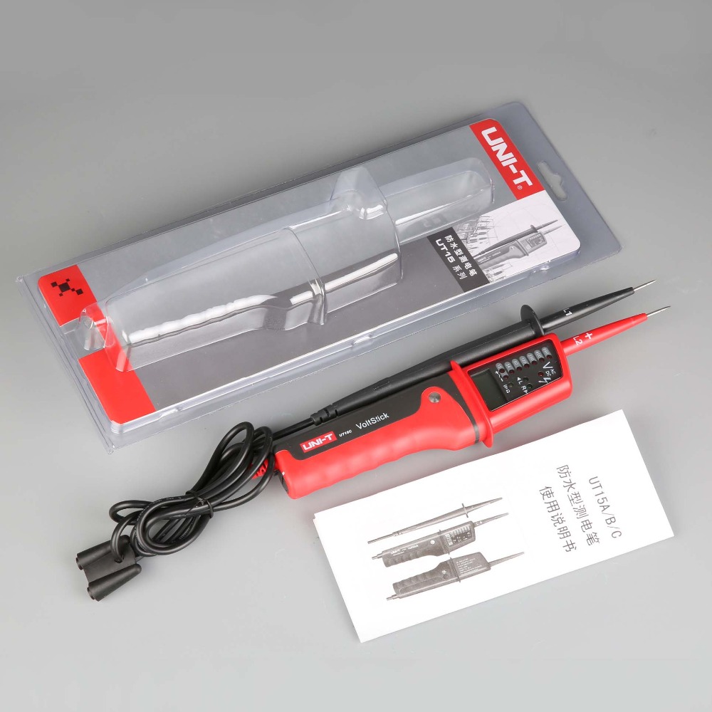 UNIT UT15C Waterproof Digital Voltage Meter 24V690V AC/DC Voltage