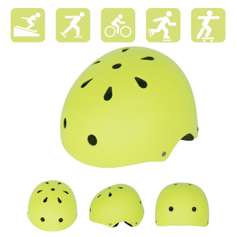 Kids Bike Helmet, Adjustable Multi-Sport Safety Cycling Skating Helmet for Toddler Boys Girls: Yellow / 52-54cm