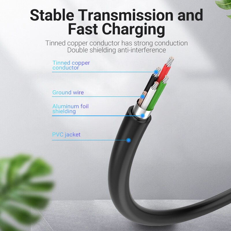 Vention Mini USB Cable Mini USB 2.0 to USB Fast Data Charger Cable for MP3 MP4 Player Car GPS Digital Camera HDD Mini USB