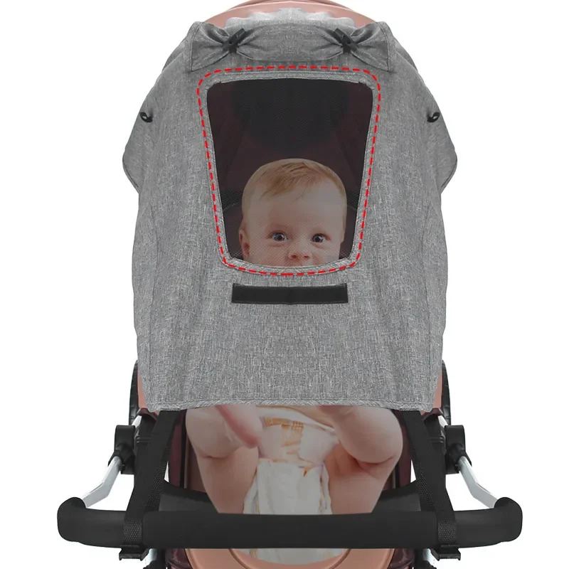 Acessórios universais para carrinho de bebê, proteção solar, proteção uv, dossel, capa para carrinhos de bebê, assento de carro, viseira solar