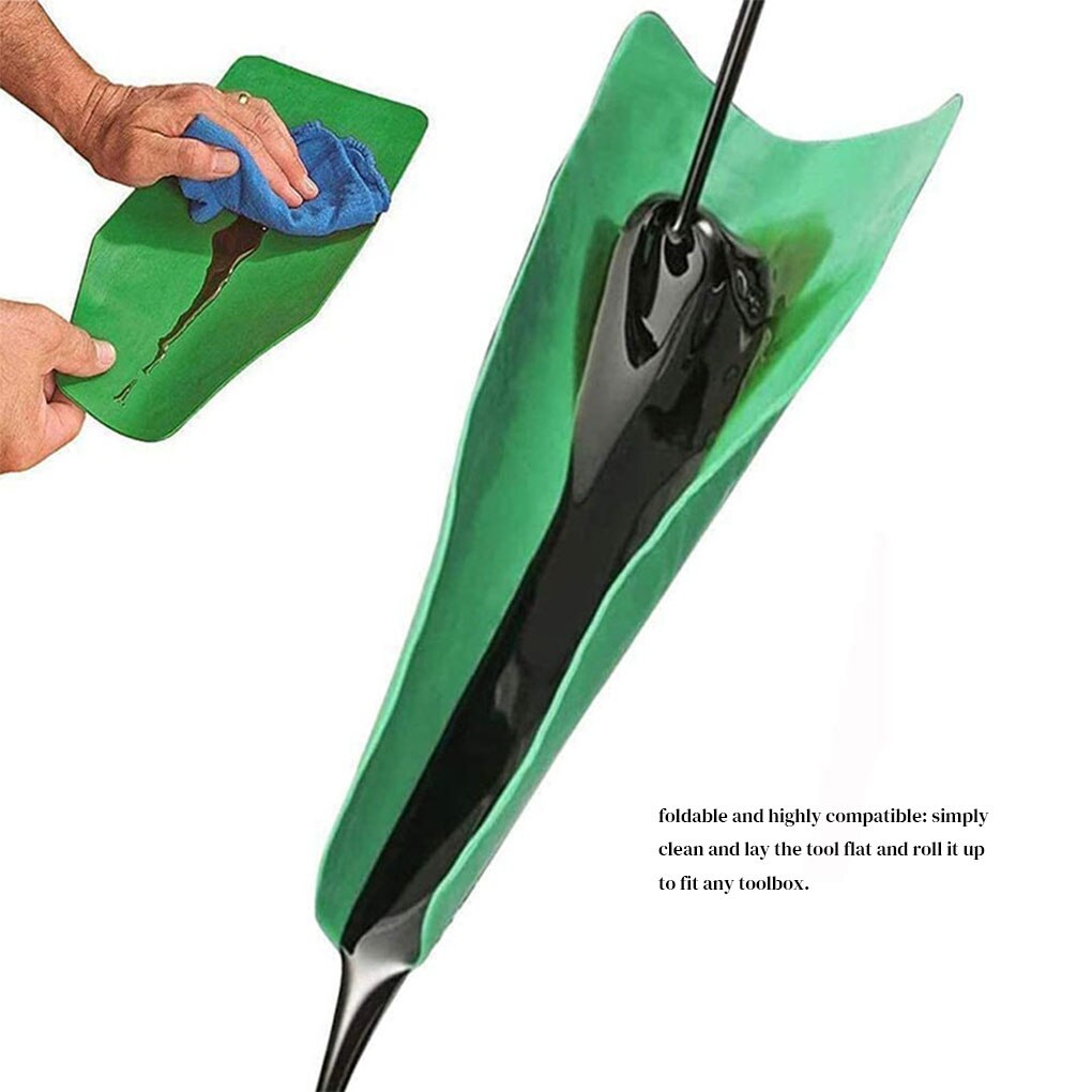Olie Aftappen Tool Auto Motorfiets Motorolie Flexibele Rubber Aftappen Trechter Auto Reparatie Tool