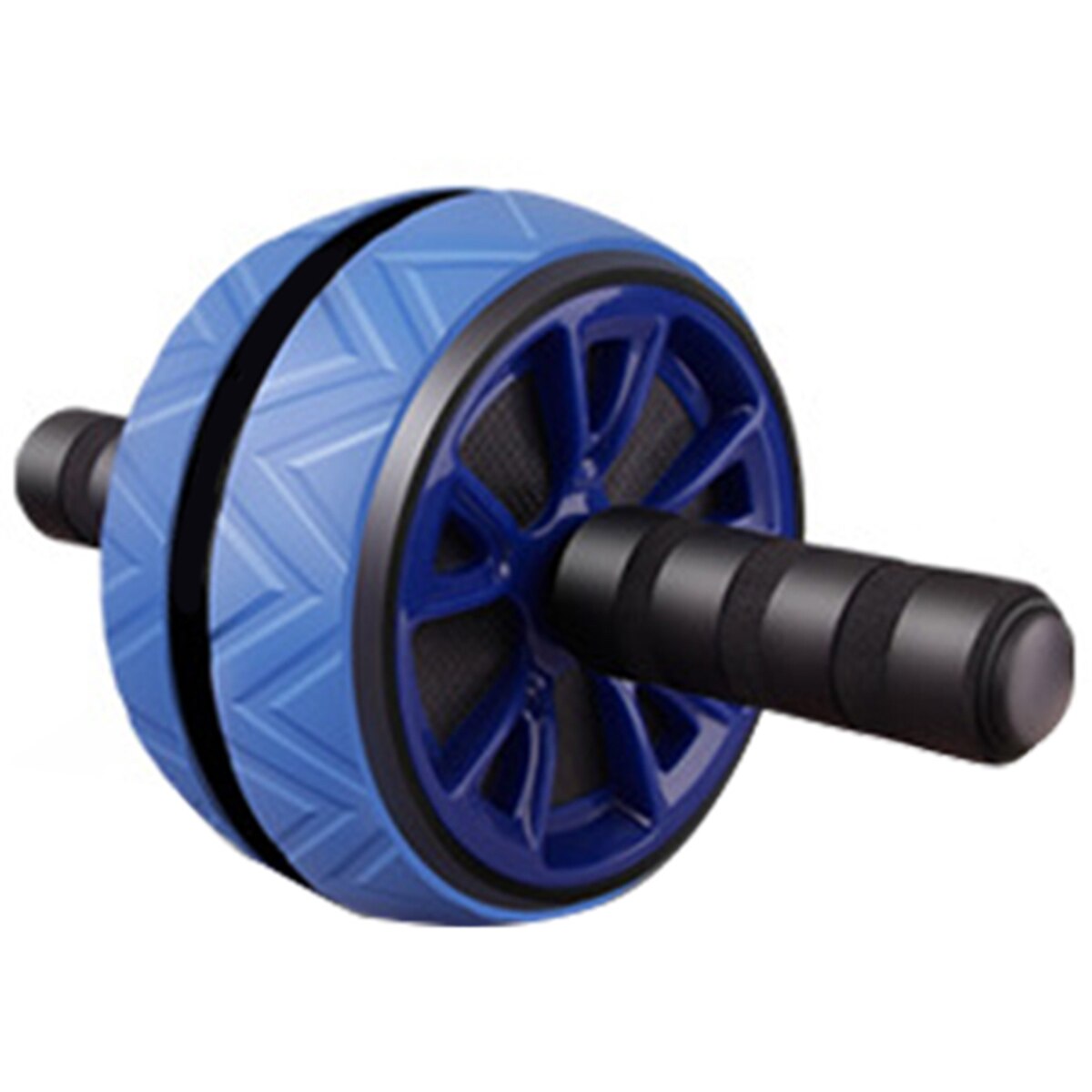 ABS Abdominal Roller Exercise Wheel Fitness Equipment Mute Roller For Arms Back Belly Core Trainer Body Shape Trainning: Blue
