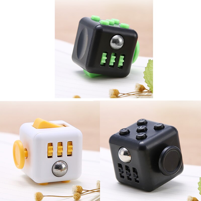 ZK20 Traditional Cubo Antistress Toy Gyro Adult Cube Toy Vinyl Desk Finger Toys Squeeze Fun Stress Reliever Antistress Toy: three-B