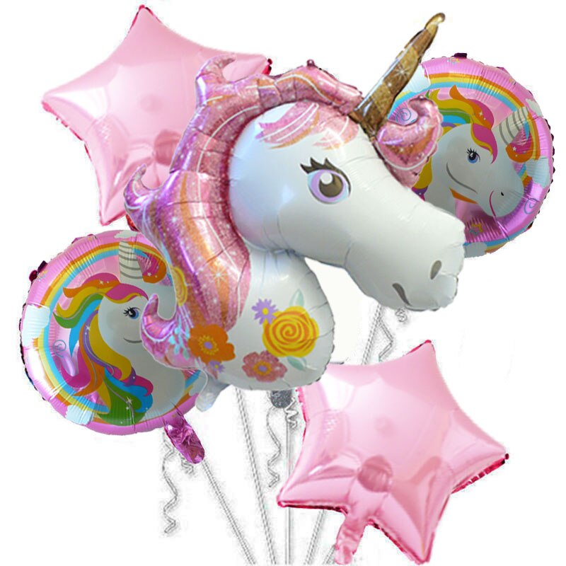 Stehende Einhorn Luftballons Mit Flügeln - Einhorn Deko Für Kindergeburtstag