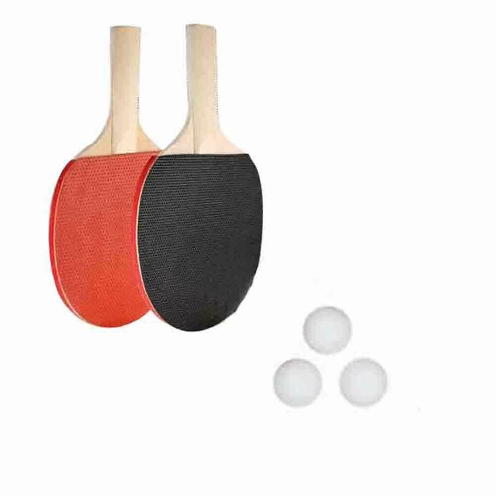 Instant Tischtennis Kit Ping Pong Set & Versenkbare Net 2 Fledermäuse Tragbare 3 Bälle