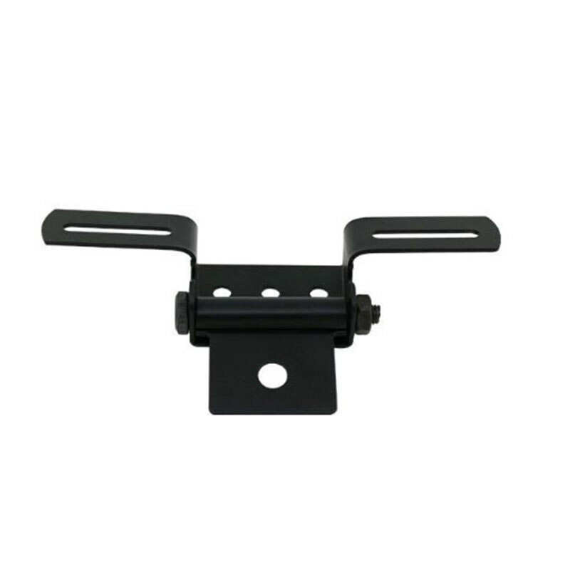 Marco para matrícula plegable ajustable Universal para motocicleta (Blcak)