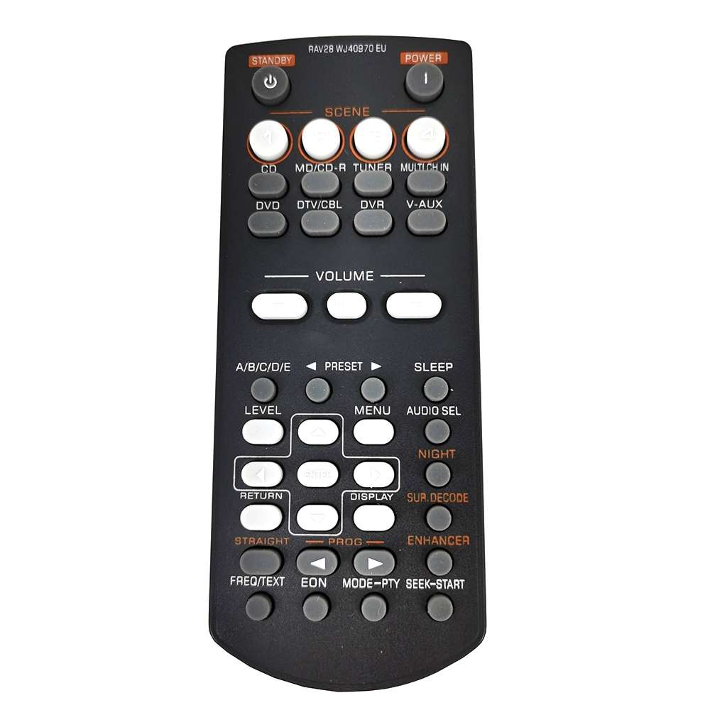 Télécommande de remplacement pour amplificateur av yamaha rav 28 wj40970eu (rav 34 250 rx-v361 rx-v365 -6030)