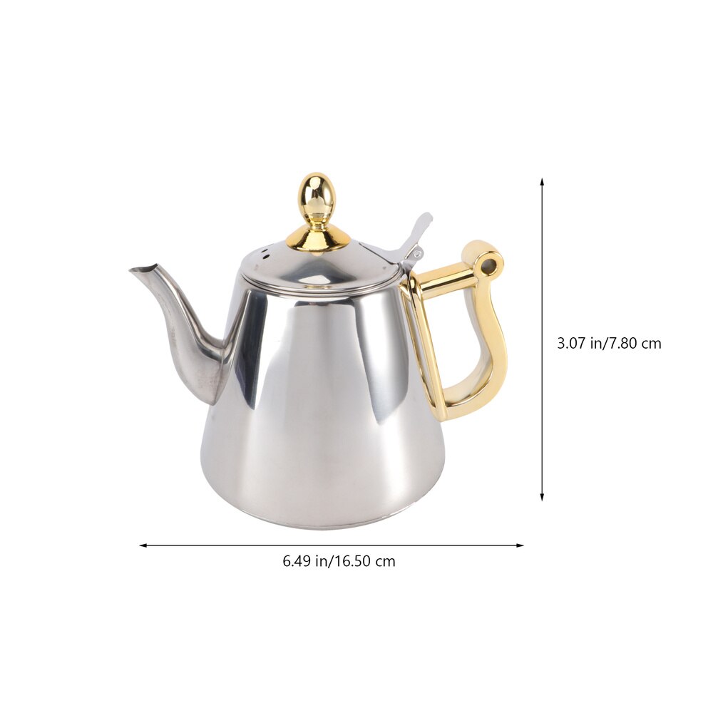 1.2L Induction Cooker Safe Stainless Steel Tea Kettle Teapot with Infuser
