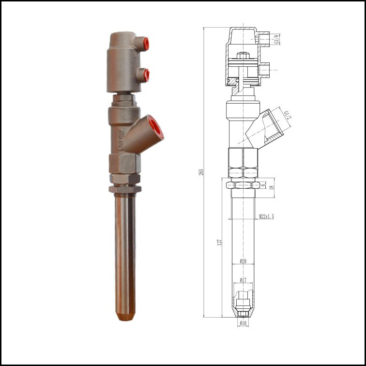 Stainless Steel Material Drip-proof G1/2 Filling Machine Nozzle DN15 Filling Valve