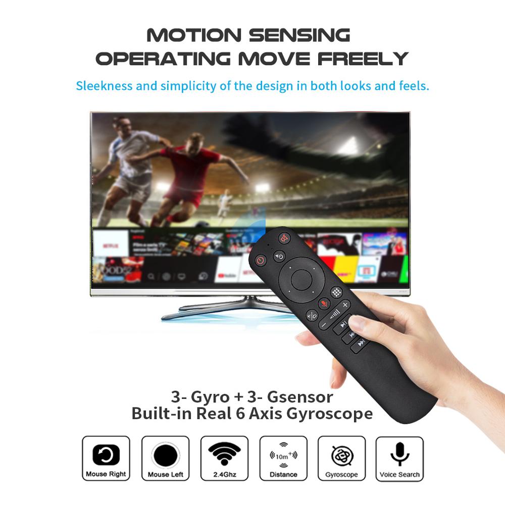 2pcs/lot G50S Voice Air Mouse Wireless 2.4GHz Remote control G50 Microphone Gyro IR Learning Aero Mouse for Android TV Box PC