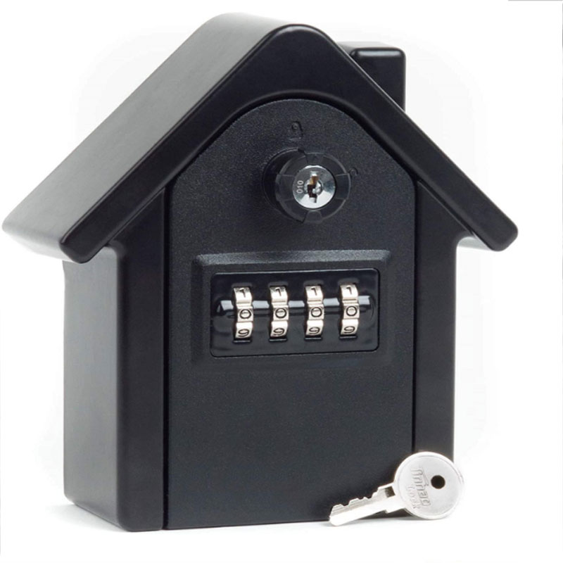 Large Anti-Theft And Anti-Theft Password Key Box Security Lock Metal Storage Box Suitable For Multi-Occupation Key Insurance Box: black