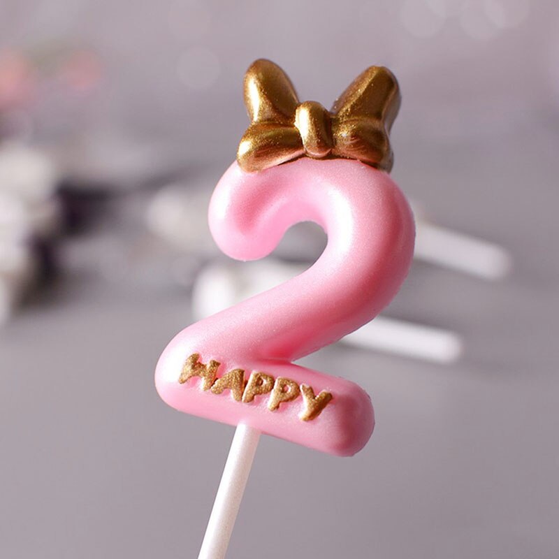 Digital Birthday Candles Big Cake Candles Decoration Smokeless Birthday Number Candle Birthday Cake Decoration