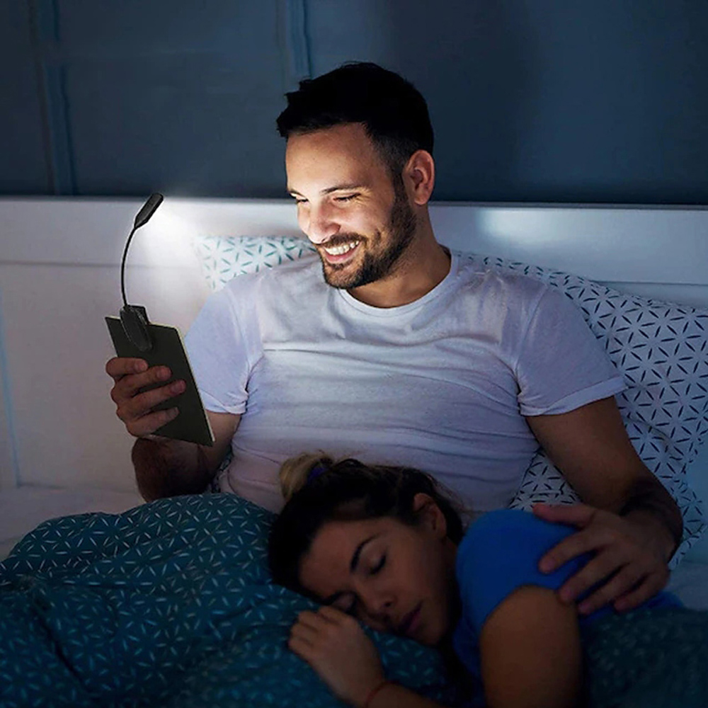 Rechargeable Book Light 10 LED Music Stand Lights Dimmable 3 Brightness×3 Color Light up 2 Full Pages Eye-Cared Clip on Light