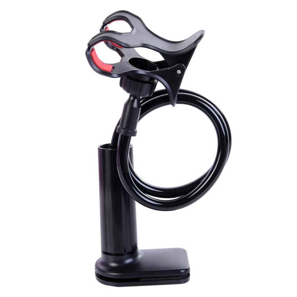 Soporte para teléfono móvil con Clip 360, Base de escritorio Flexible y portátil, 75cm: Black 75CM