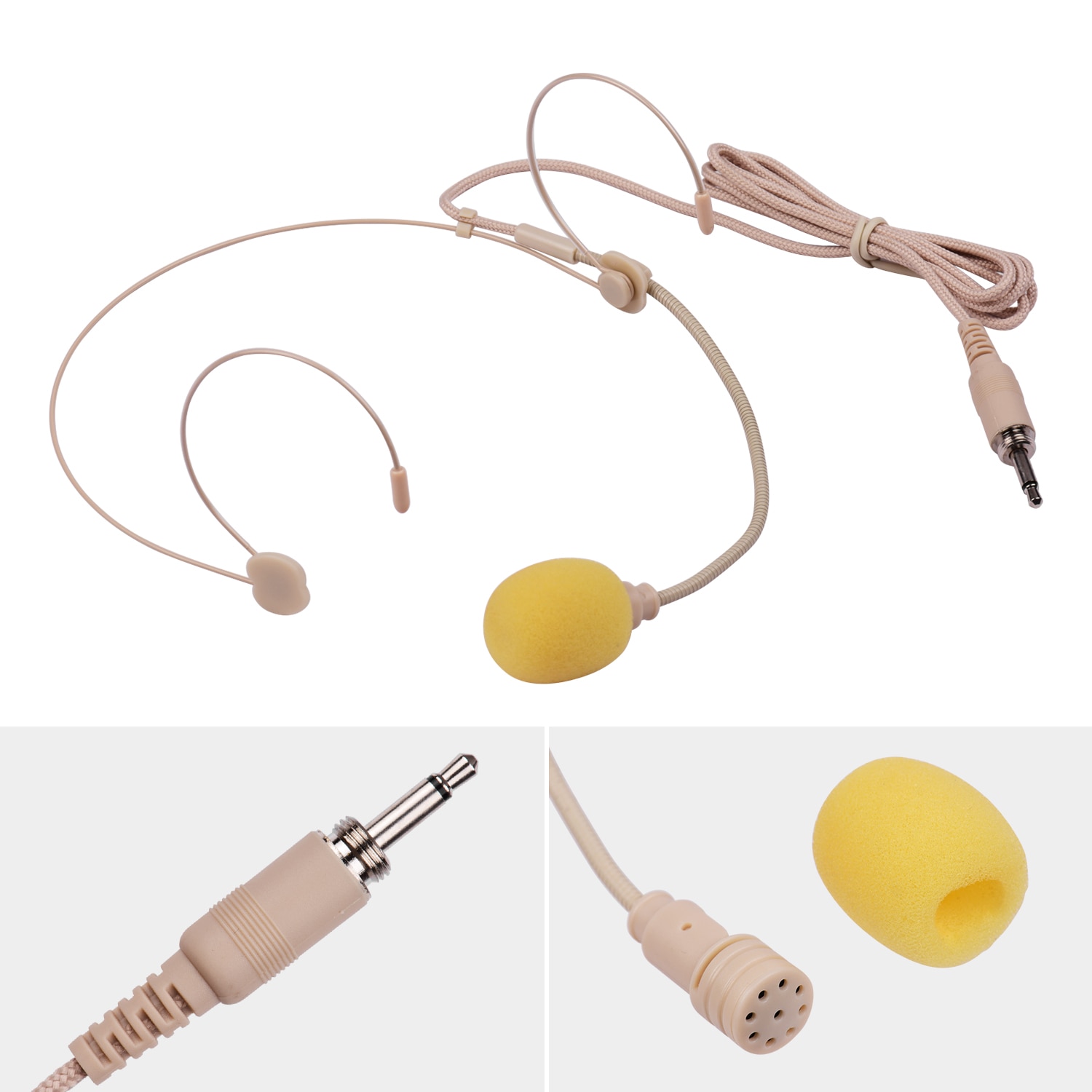 Goede headset microfoon condensatormicrofoon 3.5mm interface voor draadloze bodypack zender