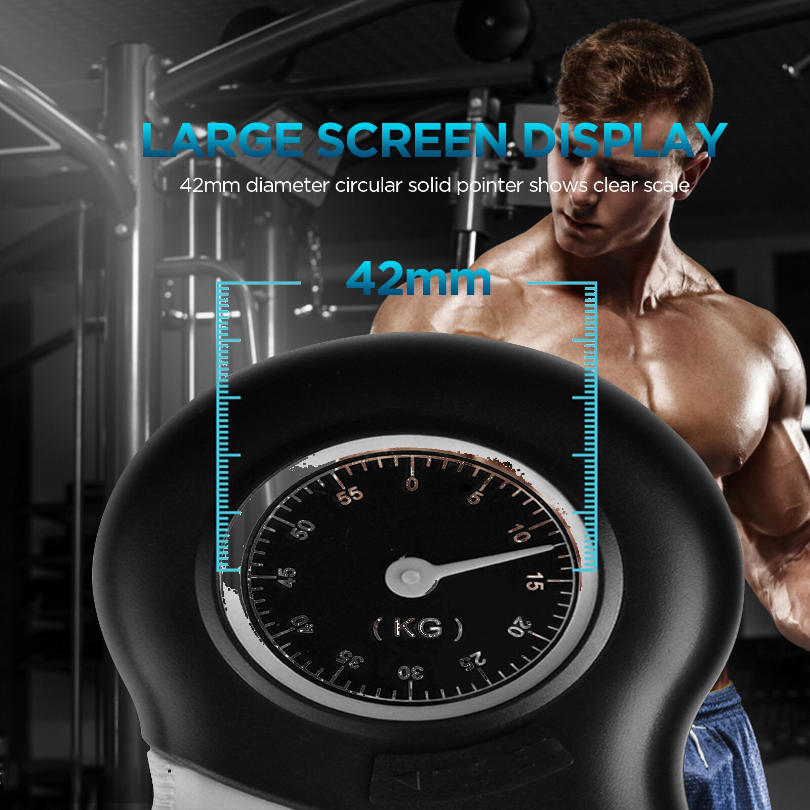 Pointer Digital Hand Dynamometer Grip Strength Measurement Meter Auto Capturing Hand Grip Power 0-55kg Strength Measurement Tool