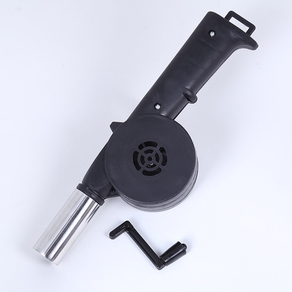 Portable Turbine ventilateur Bbq manivelle ventilateur Air souffleur outils électriques pique-nique Barbecue feu équipement Grade ménage soufflant # jink