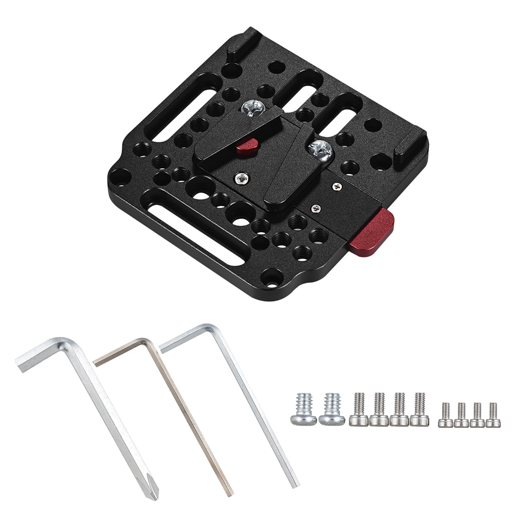 V-Lock Montage Kit Quick Release Plaat Set Gebaseerd op de standaard V-Lock Camera Rig-1846 voor V-Mount Batterij