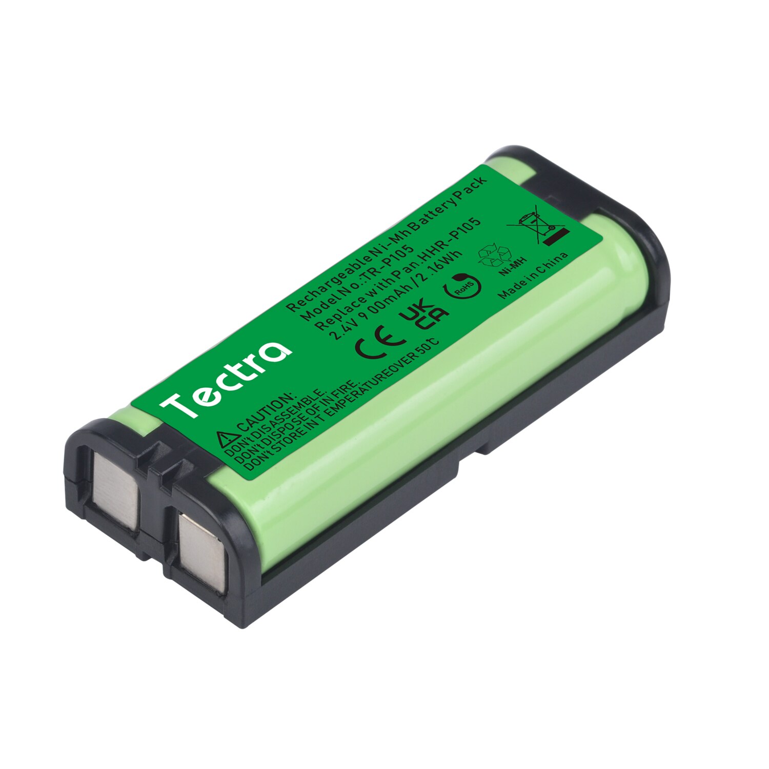 HHR-P105 Cordless Phone Battery for Panasonic HHR-P105A KX-TG5777 KX-TGA242 KX-TGA571 (Type 31) Home Handset Telephone: 1 battery