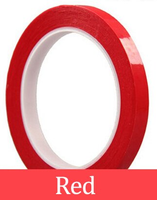 Desktop Positioning Tape 50M Marking Tape Whiteboard Color Discrimination Warning Grid Line Adhesive Tape Supply: red