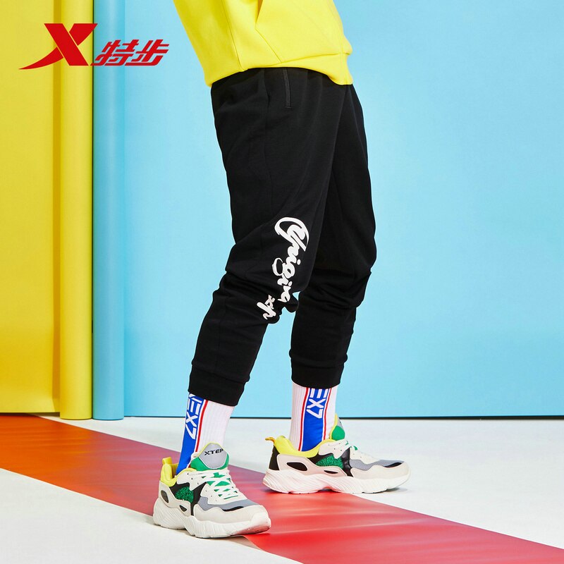 Xtep Mannen Sport Broek Herfst En Winter Been-Knit Comfortabele Casual Broek 881129639341